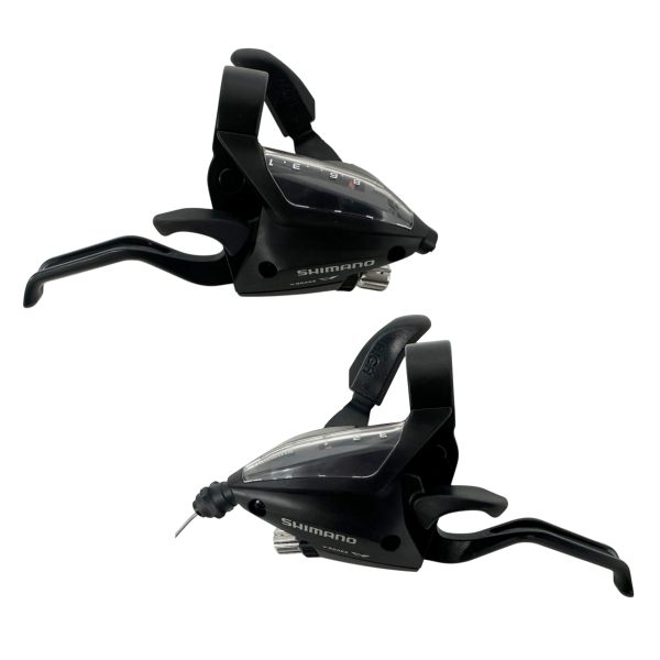دسته دنده کلاجدار دوچرخه شیمانو 24 سرعته مدل SHIMANO ST-EF500 خفاشی - بسته 2 عددی