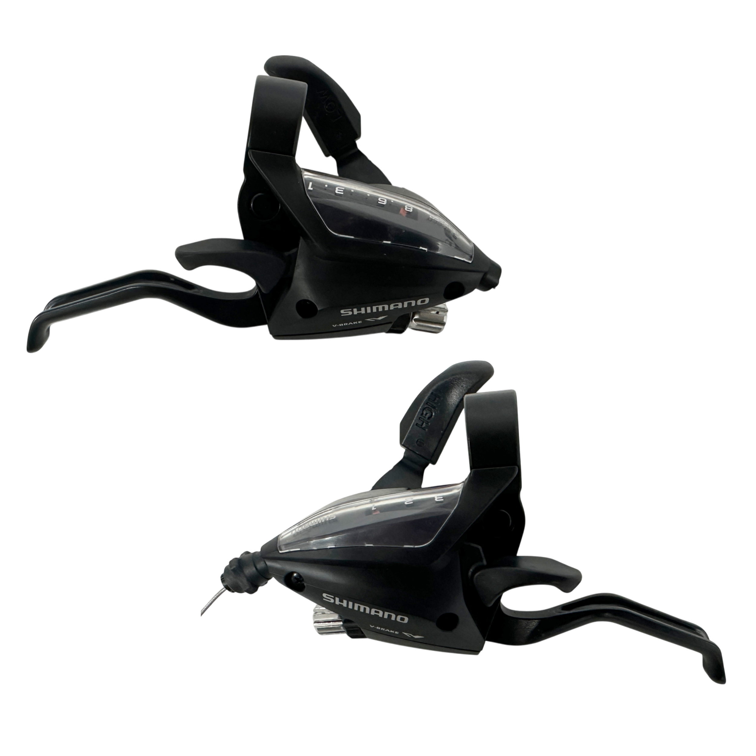 دسته دنده شیمانو (1) دسته دنده کلاجدار دوچرخه شیمانو 24 سرعته مدل SHIMANO ST-EF500 خفاشی - بسته 2 عددی - تصویر 1